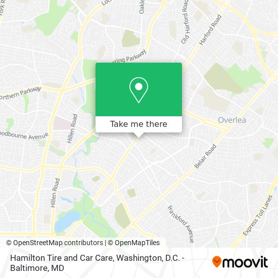 Mapa de Hamilton Tire and Car Care