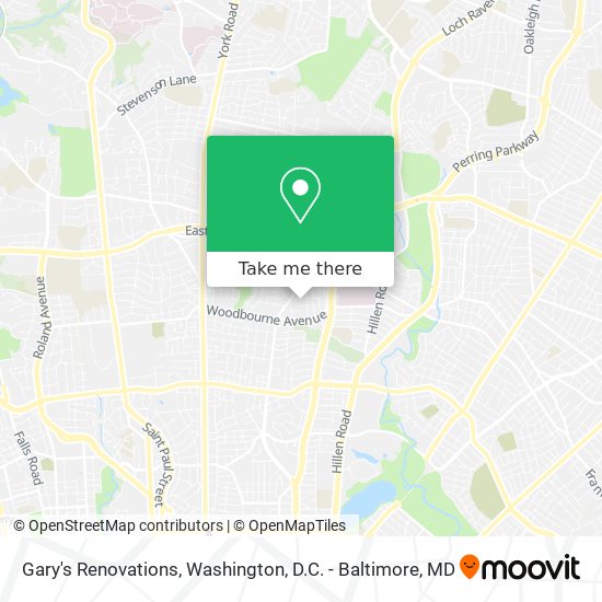 Mapa de Gary's Renovations