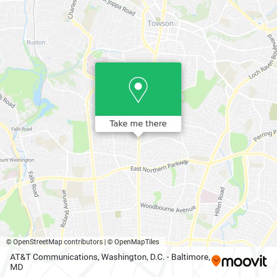 Mapa de AT&T Communications