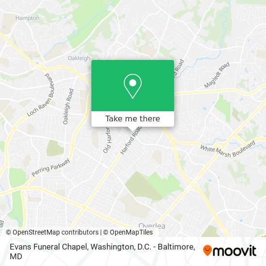 Evans Funeral Chapel map