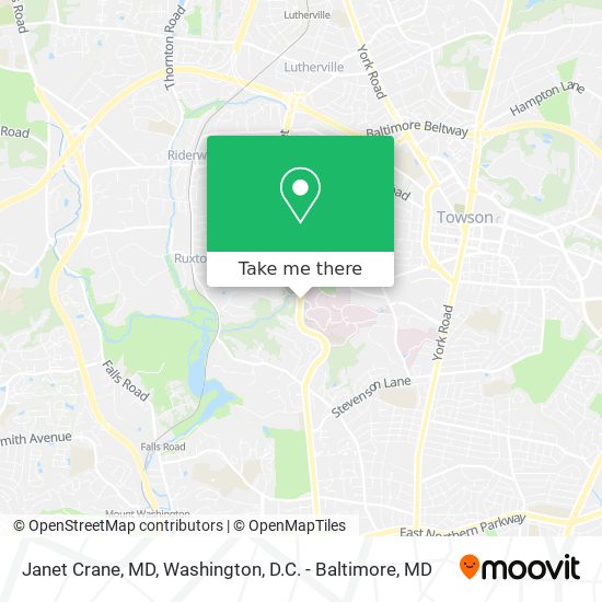 Mapa de Janet Crane, MD