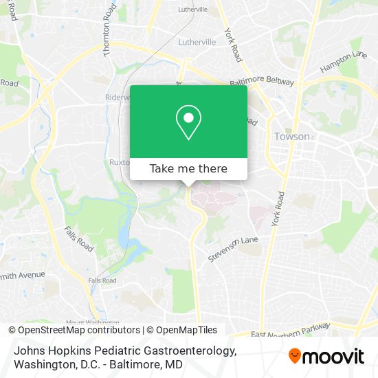 Mapa de Johns Hopkins Pediatric Gastroenterology