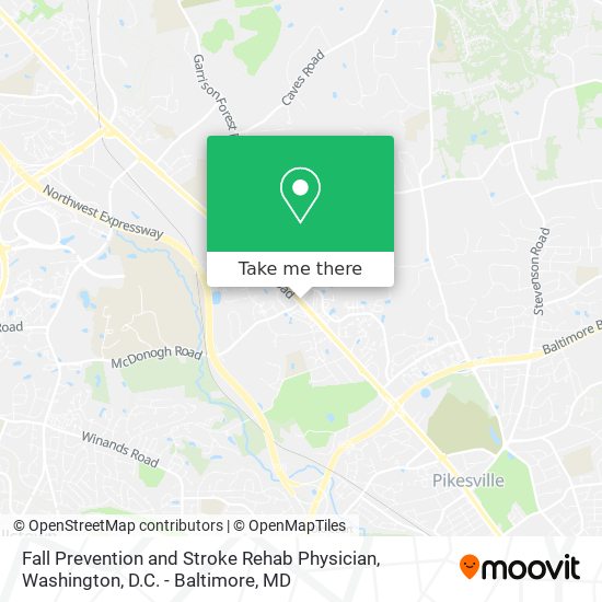 Fall Prevention and Stroke Rehab Physician map