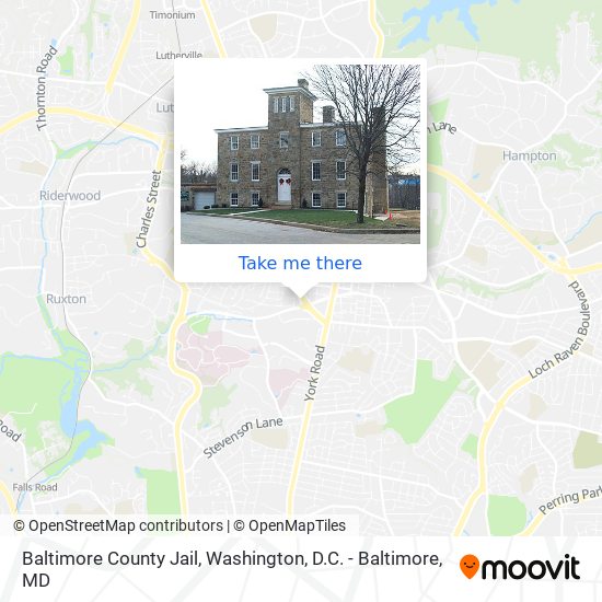 Baltimore County Jail map