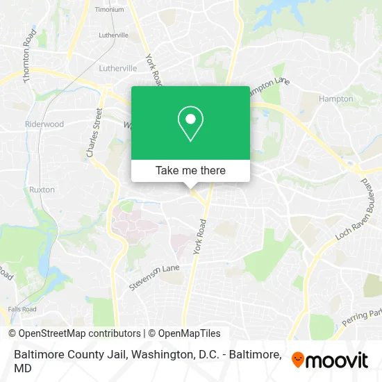 Baltimore County Jail map