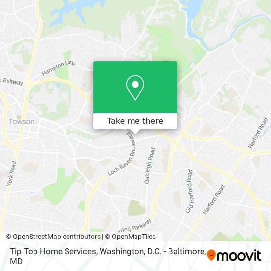 Tip Top Home Services map