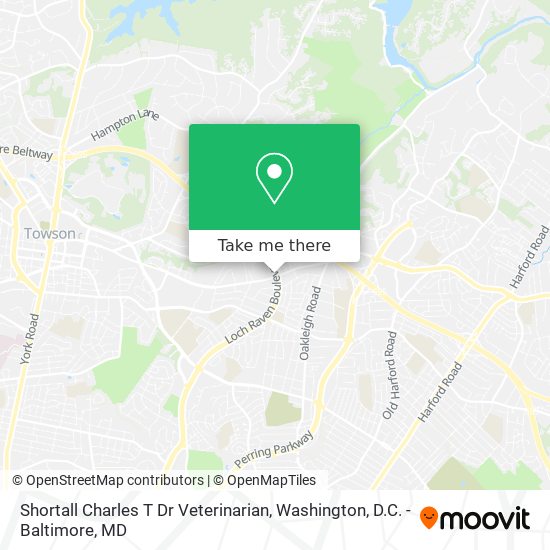 Shortall Charles T Dr Veterinarian map