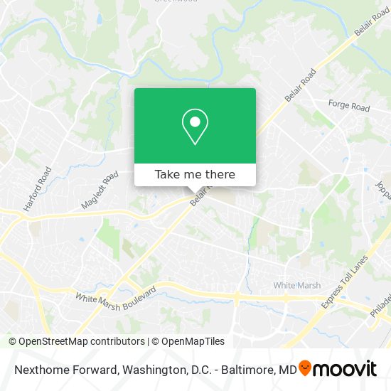 Mapa de Nexthome Forward