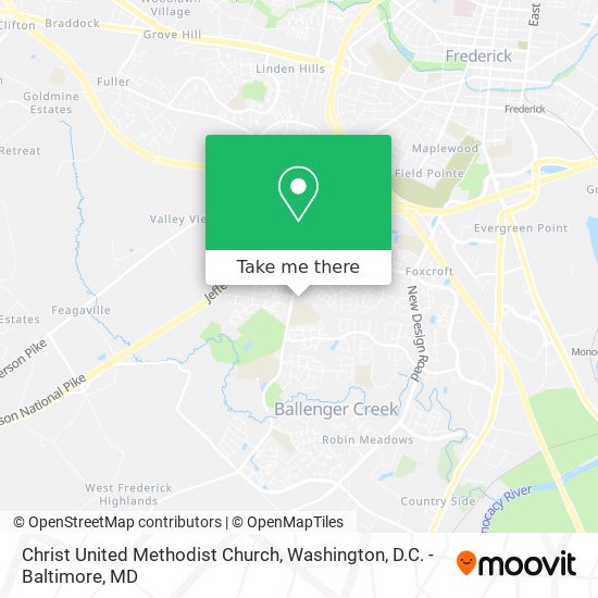 Christ United Methodist Church map