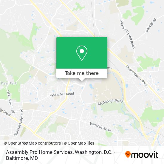 Mapa de Assembly Pro Home Services