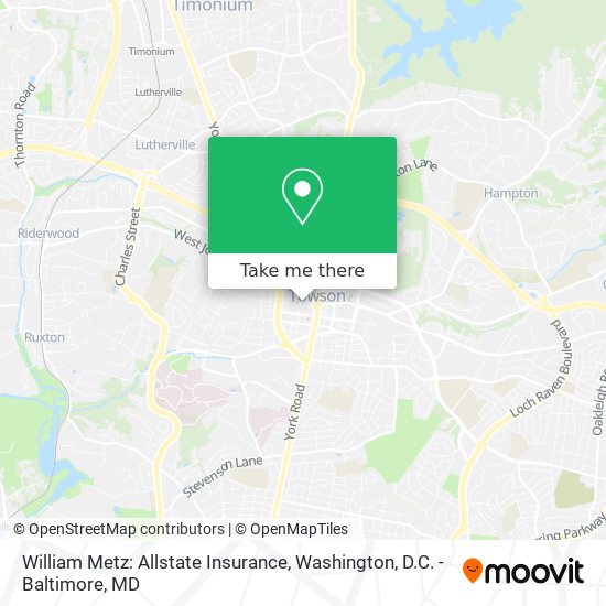 Mapa de William Metz: Allstate Insurance