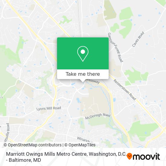 Mapa de Marriott Owings Mills Metro Centre
