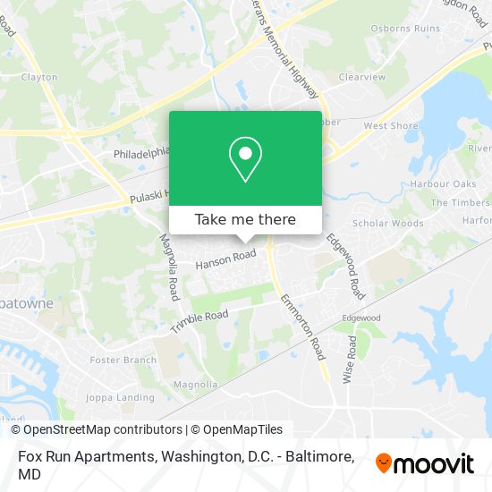 Fox Run Apartments map