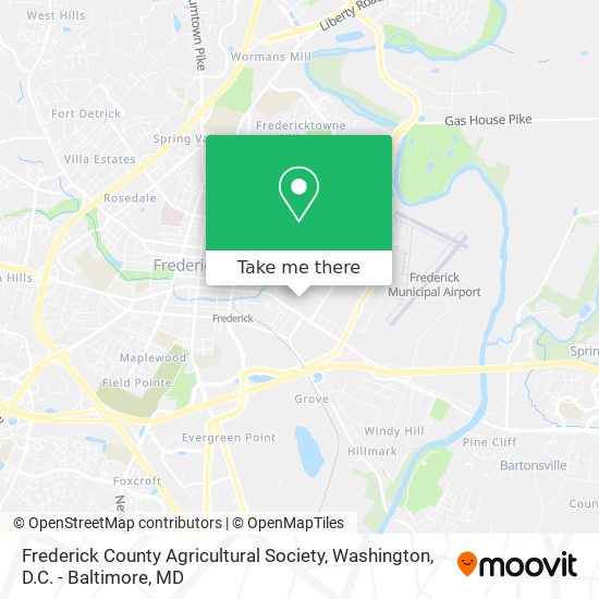 Mapa de Frederick County Agricultural Society