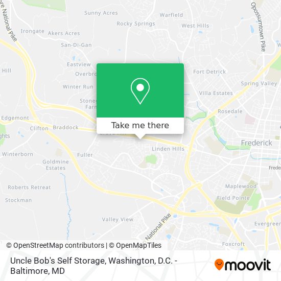 Uncle Bob's Self Storage map