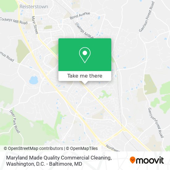Maryland Made Quality Commercial Cleaning map