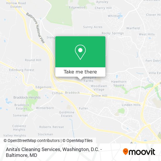 Mapa de Anita's Cleaning Services