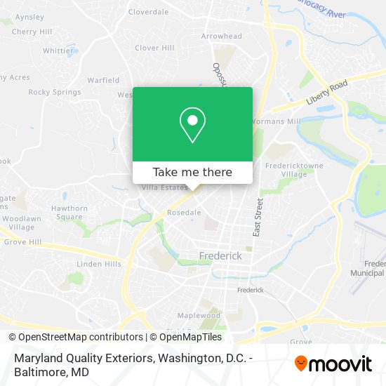 Maryland Quality Exteriors map
