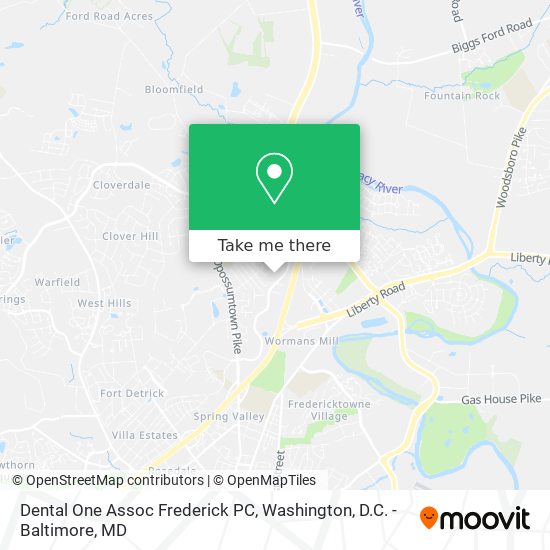 Dental One Assoc Frederick PC map