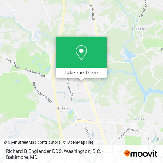 Richard B Englander DDS map