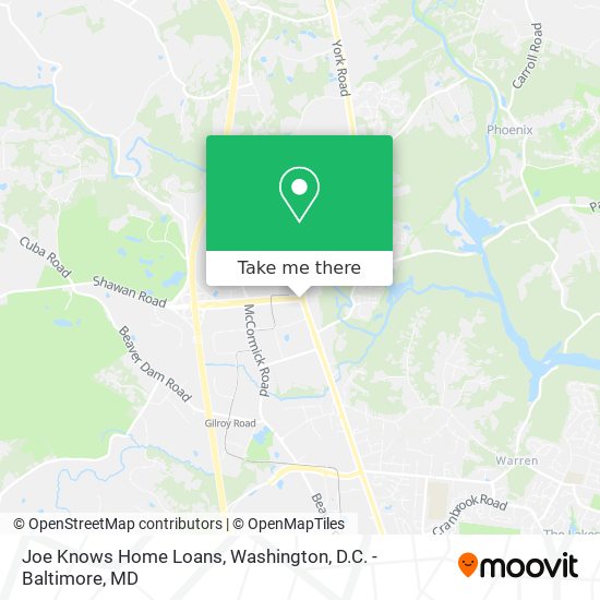 Mapa de Joe Knows Home Loans