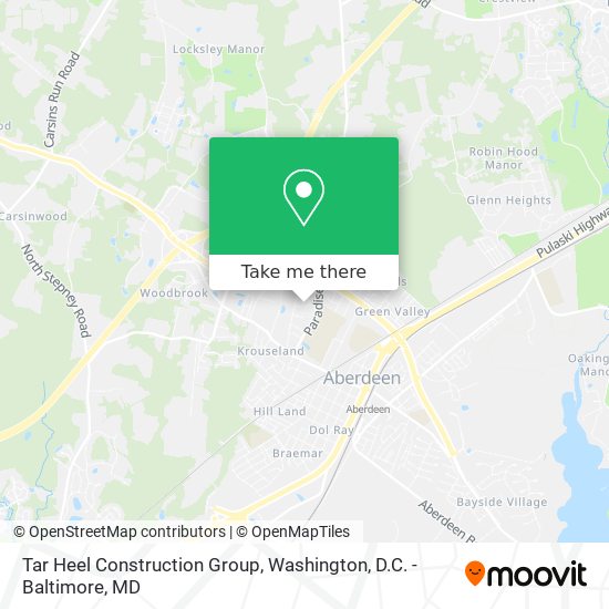 Mapa de Tar Heel Construction Group