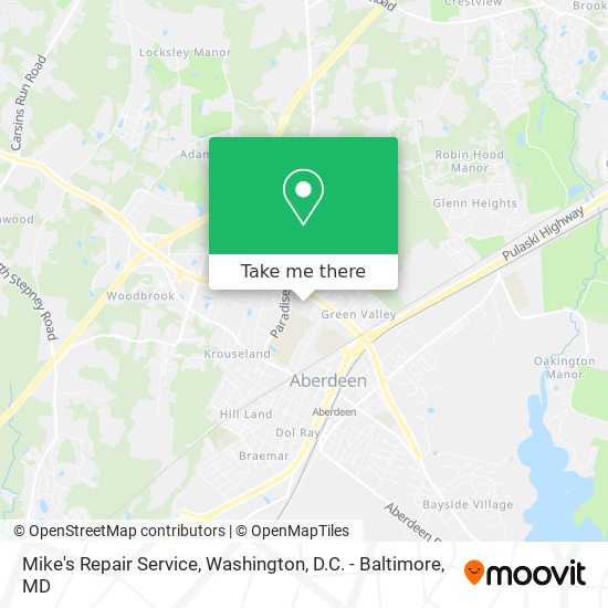 Mike's Repair Service map