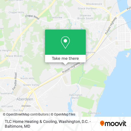 Mapa de TLC Home Heating & Cooling