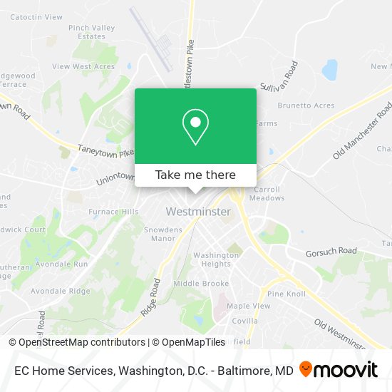 EC Home Services map