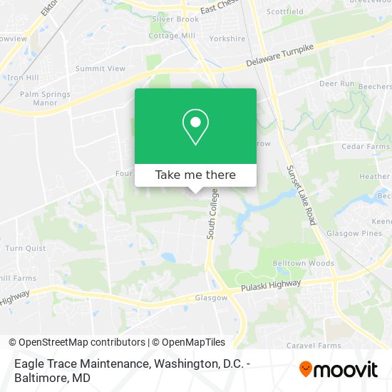 Eagle Trace Maintenance map
