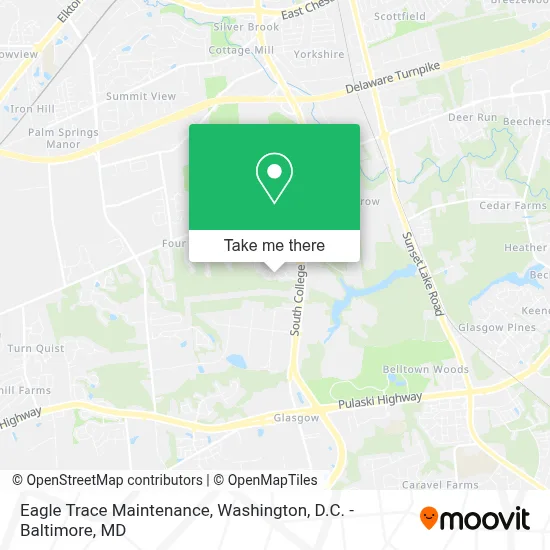 Eagle Trace Maintenance map