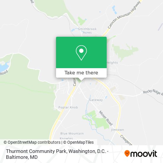 Thurmont Community Park map