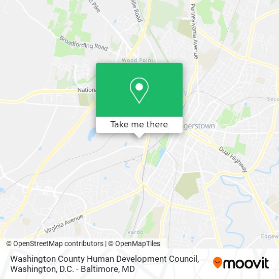 Washington County Human Development Council map