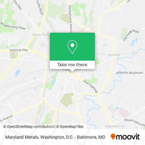 Maryland Metals map