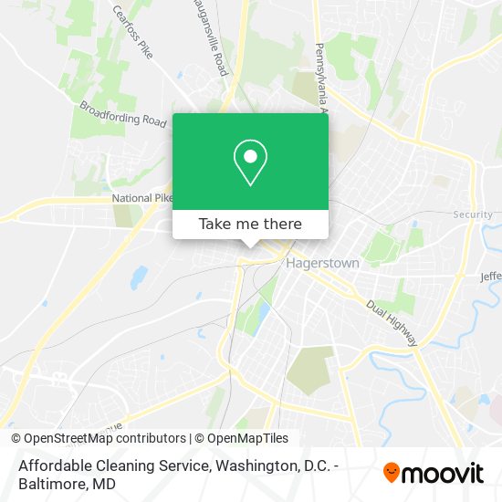 Mapa de Affordable Cleaning Service