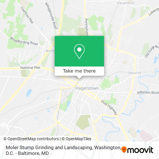 Moler Stump Grinding and Landscaping map