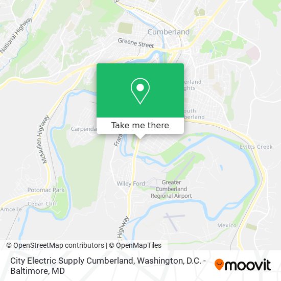 Mapa de City Electric Supply Cumberland