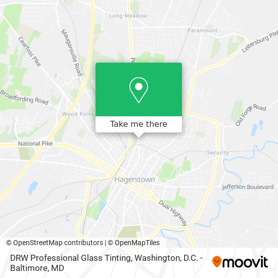 Mapa de DRW Professional Glass Tinting