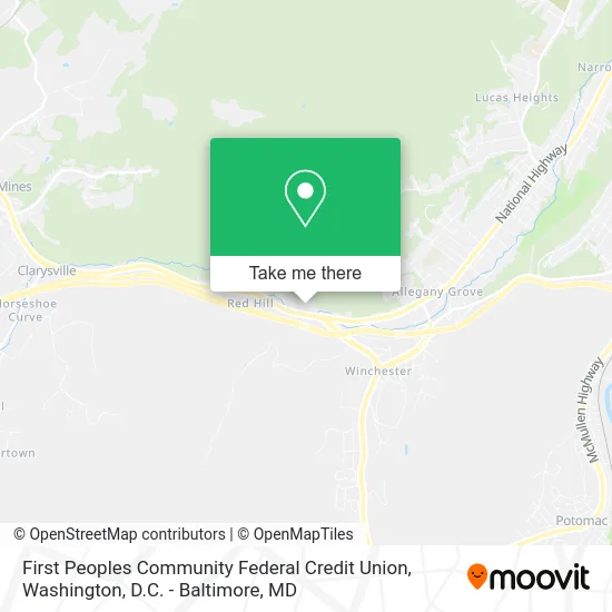 First Peoples Community Federal Credit Union map