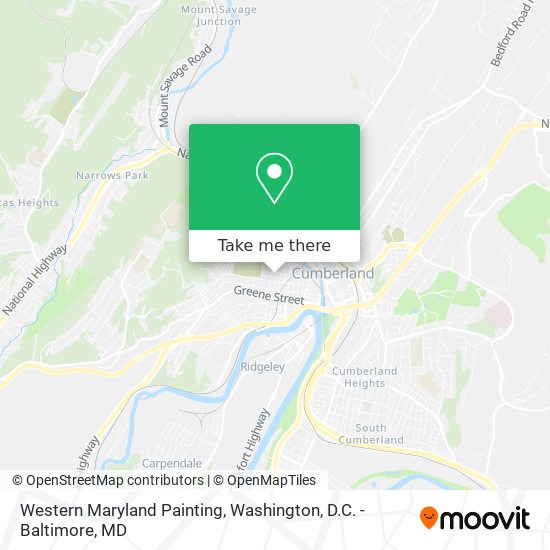 Mapa de Western Maryland Painting