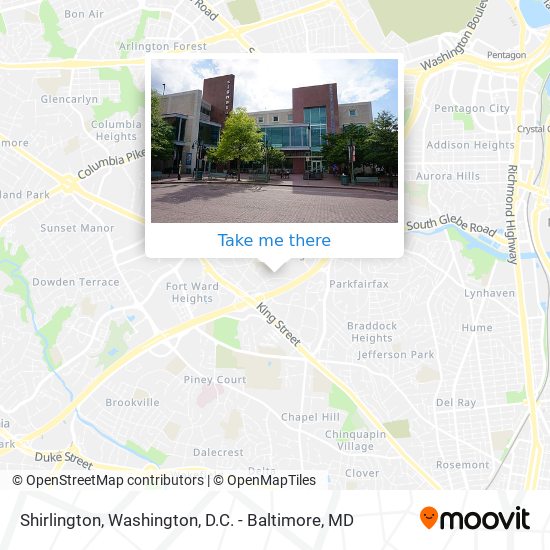 Shirlington map