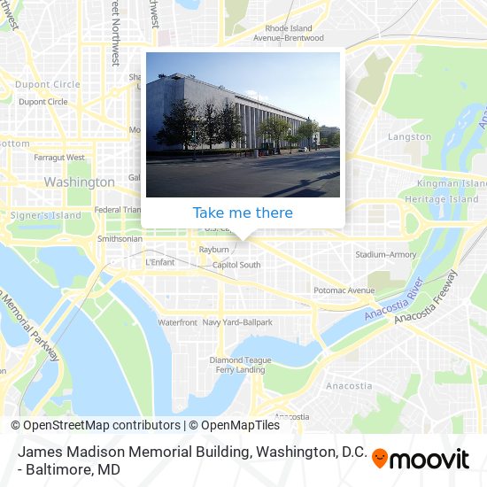James Madison Memorial Building map