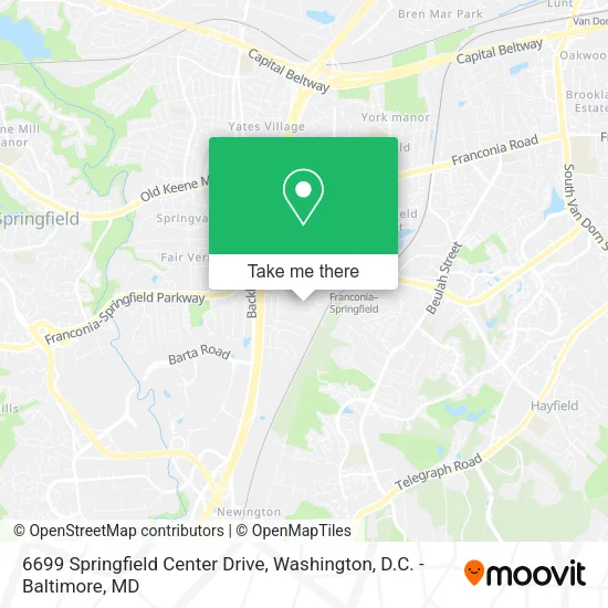 6699 Springfield Center Drive map