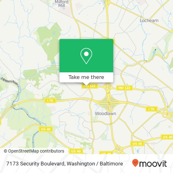 7173 Security Boulevard map