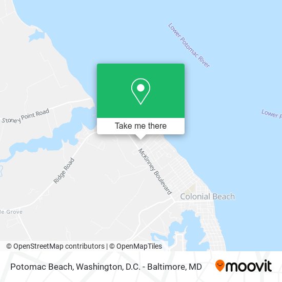 Potomac Beach map