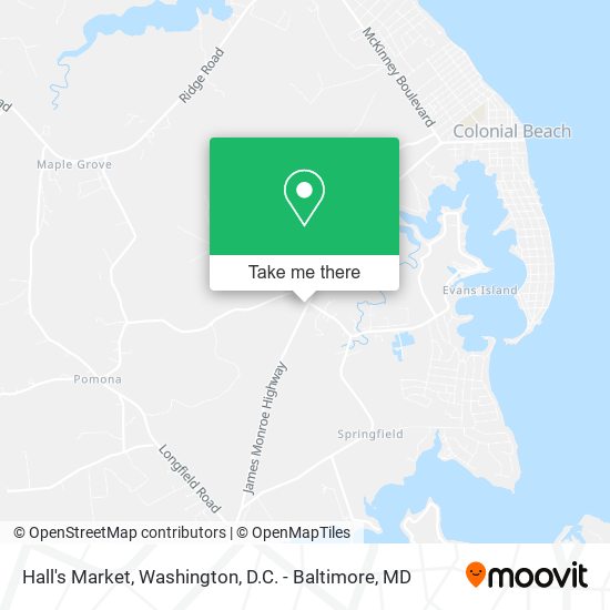 Hall's Market map
