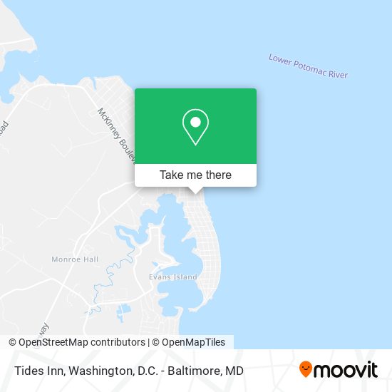 Tides Inn map