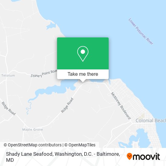 Shady Lane Seafood map