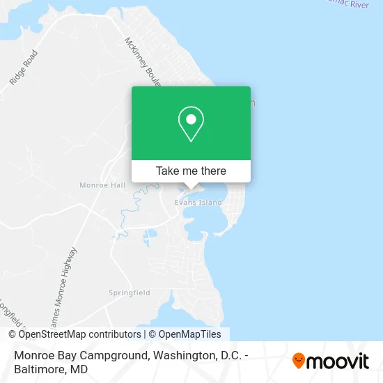 Monroe Bay Campground map