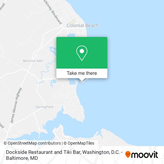 Mapa de Dockside Restaurant and Tiki Bar